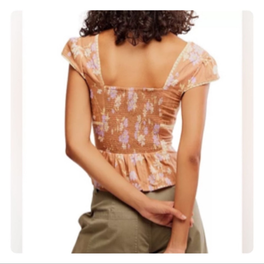 Free People CALL ME BABY BLOUSE SIZE MEDIUM - Picture 7 of 11